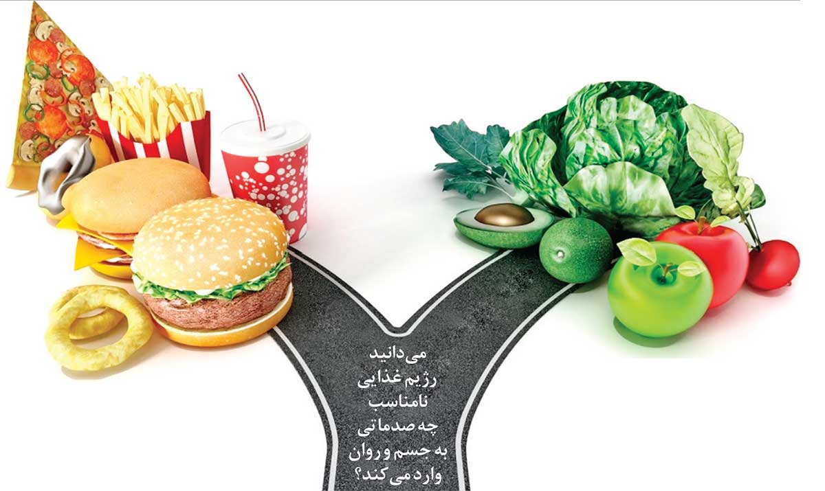 عنصر دیگری که روی خواب تاثیر میگذارد تغذیه نامناسب است.به دلیل اینکه غذاهای چرب و پرکالری روی سلامت جسمی تاثیر میگذارد،روی خواب هم تاثیر منفی دارد.درعین حال مصرف بیش از حد مشروبات الکلی نیز باعث مشکلات خواب میشود.